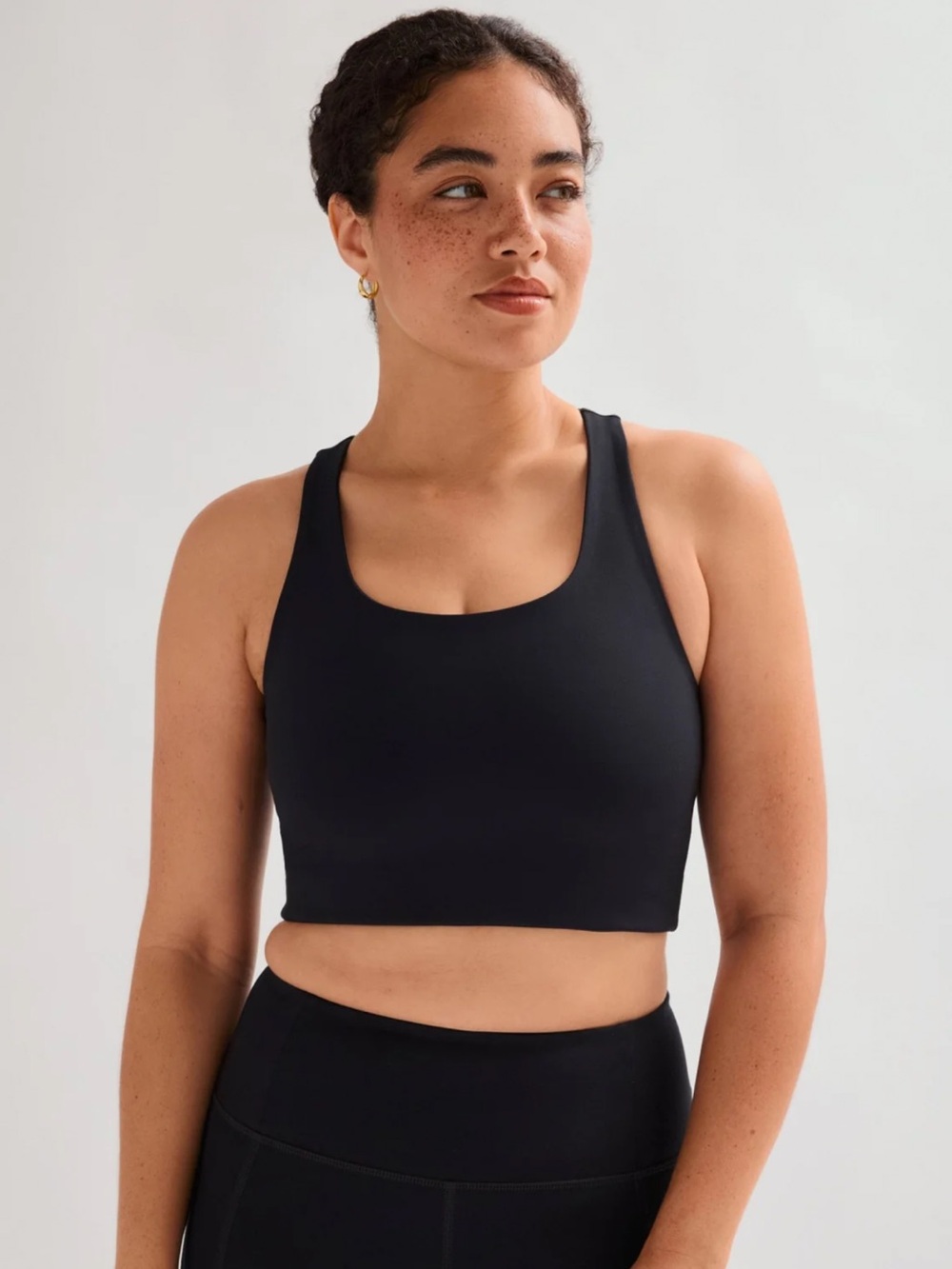 Girlfriend Collective Black Paloma Racerback Bra XS